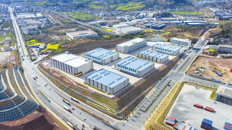 川陕甘铁路冷链及粮食供应链产业园。 四川港投川陕甘供应链发展有限公司供图
